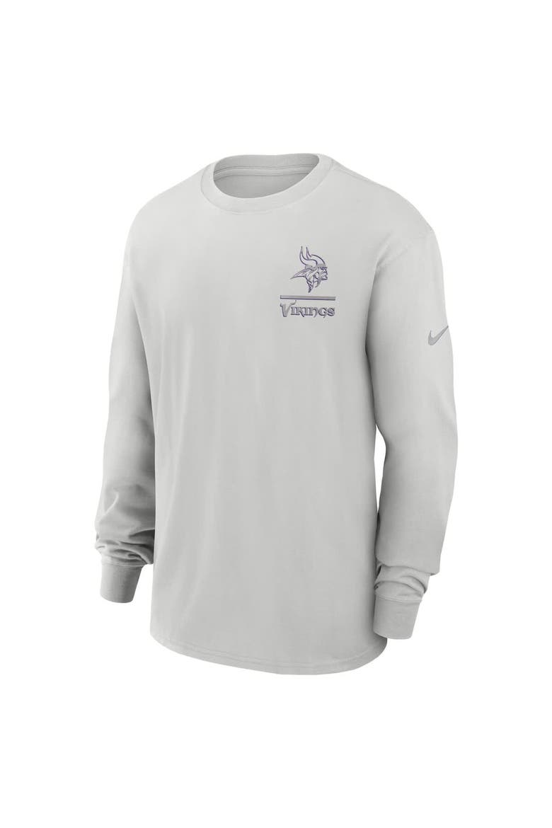 Men's Nike Gray Minnesota Vikings Essential Heavy Max90 Long Sleeve T-Shirt, Alternate, color, Gray