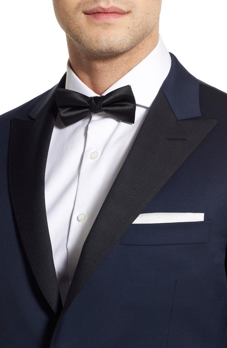 Hickey Freeman Classic B Fit Wool Tuxedo, Alternate, color,
