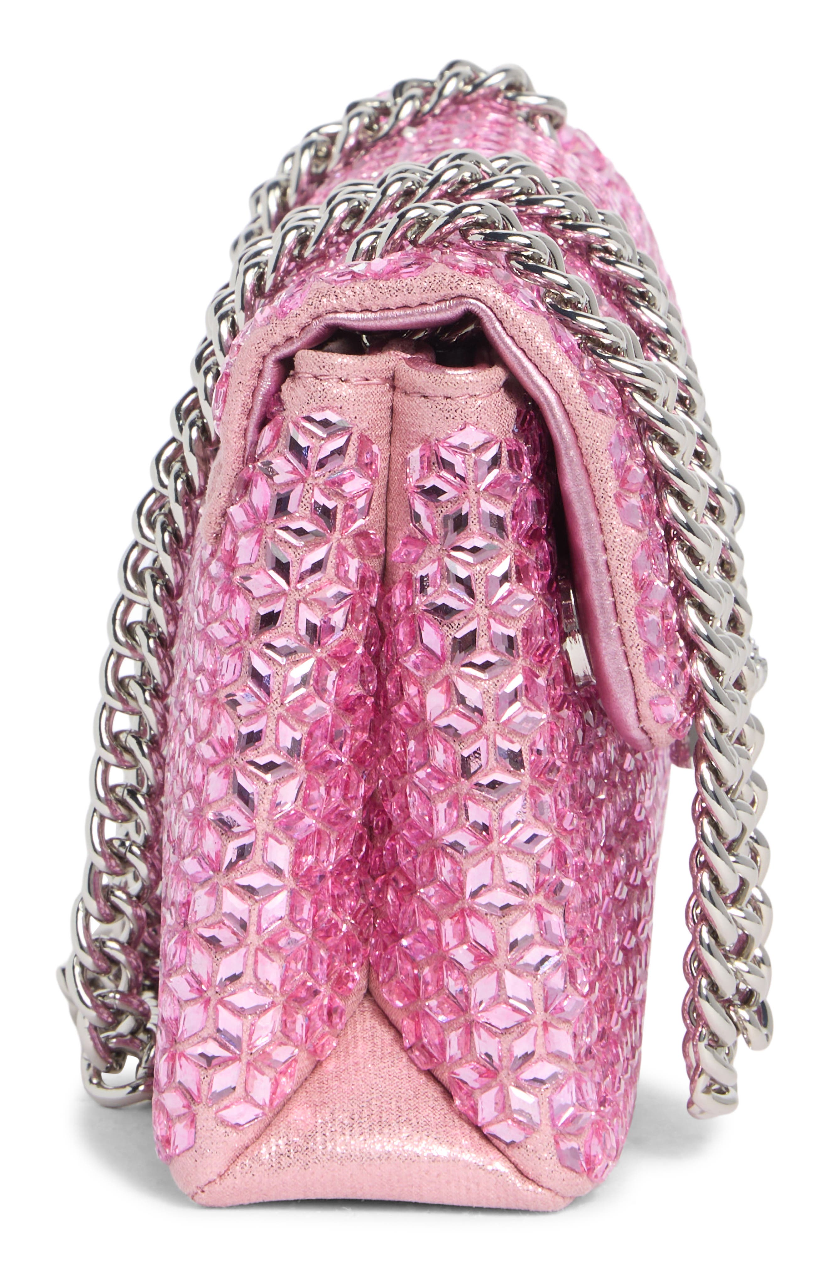 Kurt Geiger London Fabric Mini Brixton, Alternate, color, Pale Pink