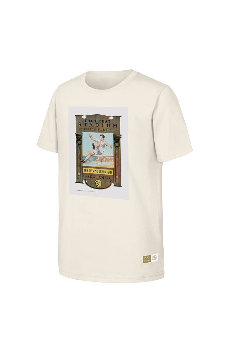 Outerstuff Men's Natural 1908 London Games Olympic Heritage T-Shirt, Alternate, color, Natural