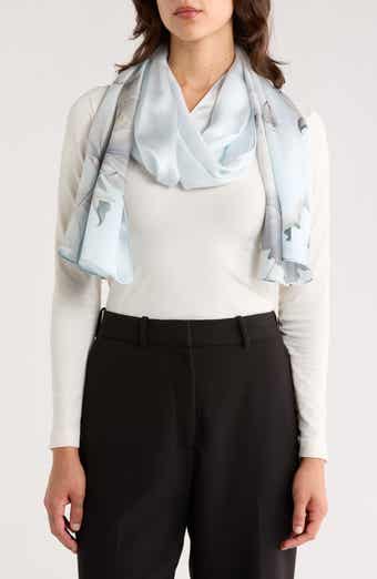 La Fiorentina Floral Print Silk Scarf