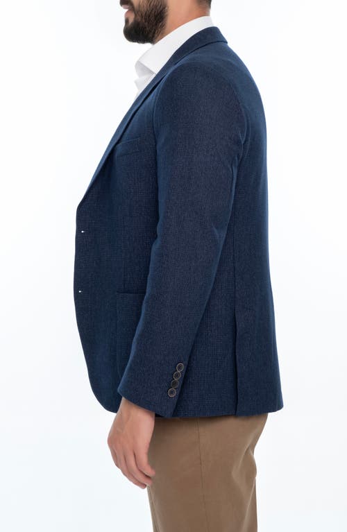 Vellapais Solid Sport Coat In Navy Blue