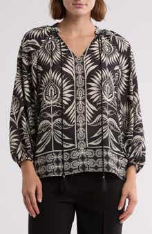 Gemma + Jane Balloon Sleeve Peasant Top