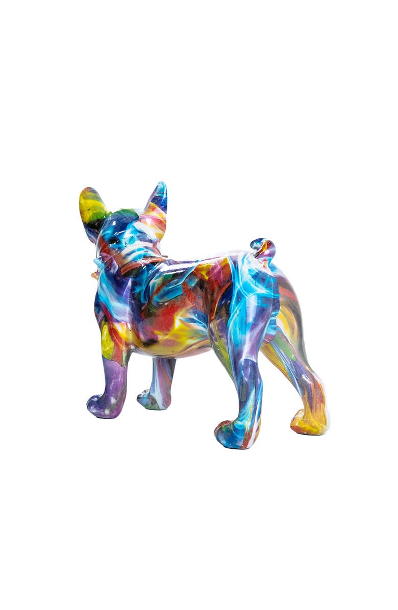 INTERIOR ILLUSIONS Plus Smoke Art Bulldog Ears Up, Alternate, color, Multi-Color