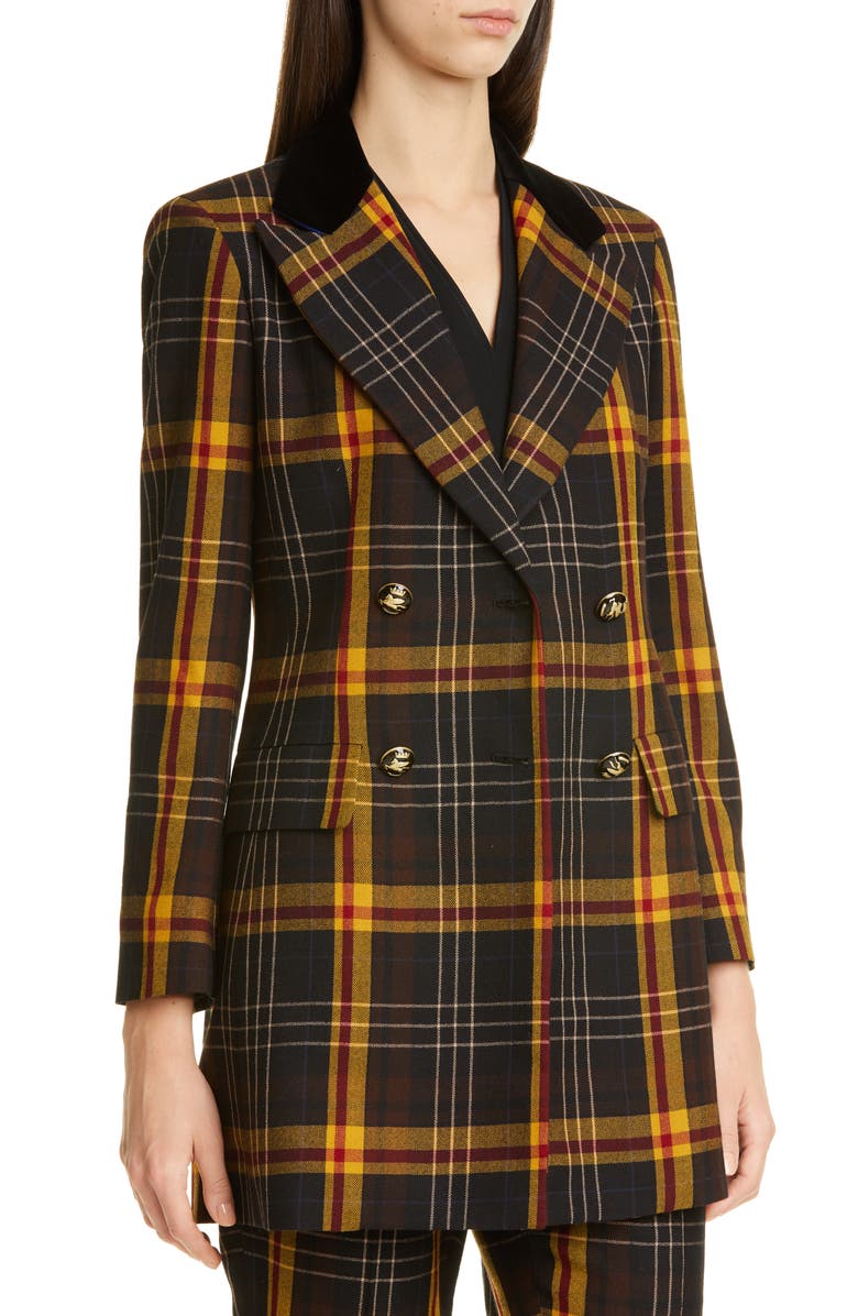 Etro Tartan Wool Blazer, Alternate, color,