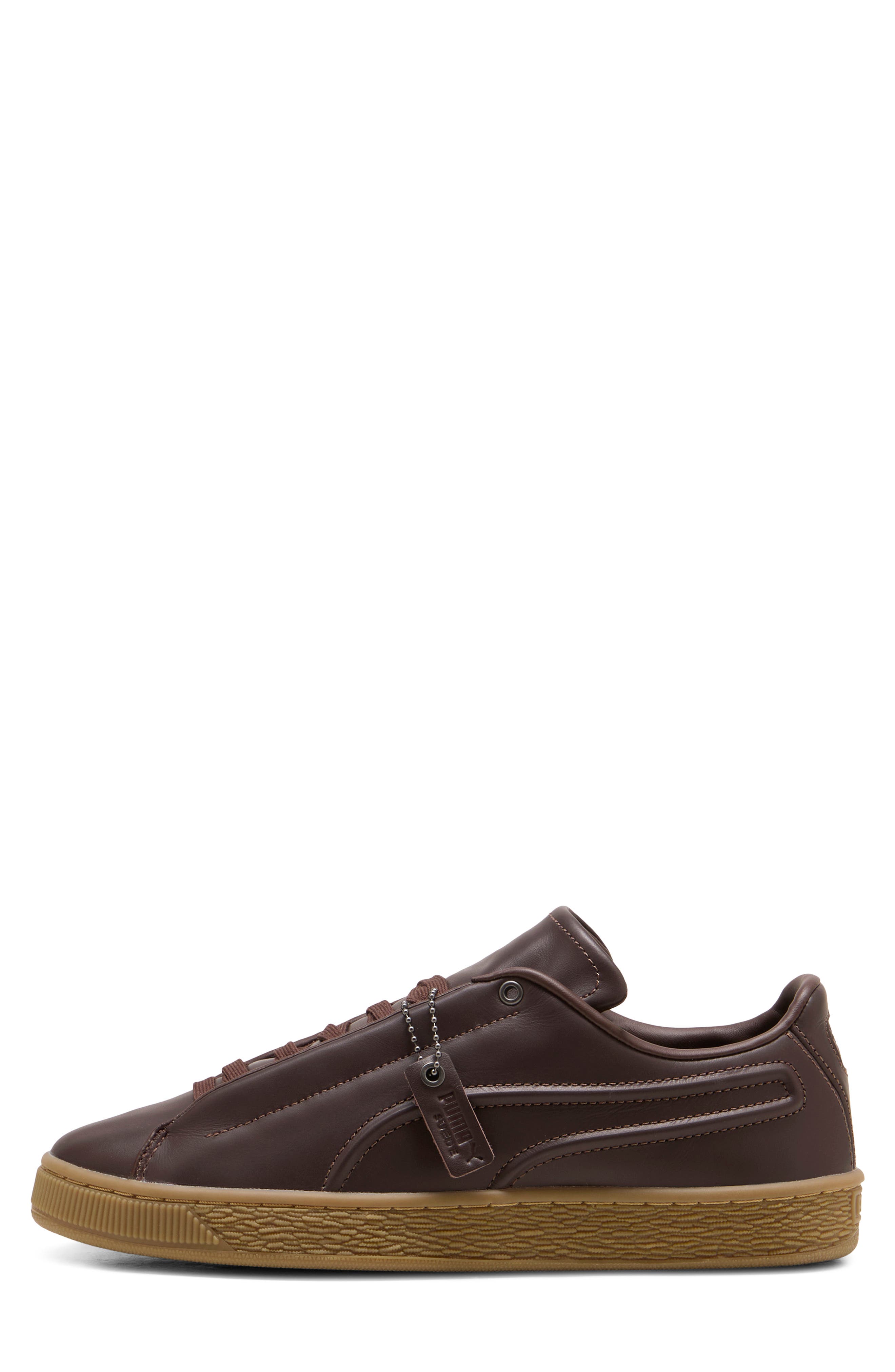 Suede Modern Leather Sneaker, Alternate, color, CHOCOLATE FONDUE/ GUM