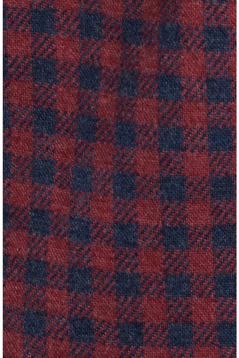Coastline Knit Button-Down Shirt, Alternate, color, NAVY RED GINGHAM