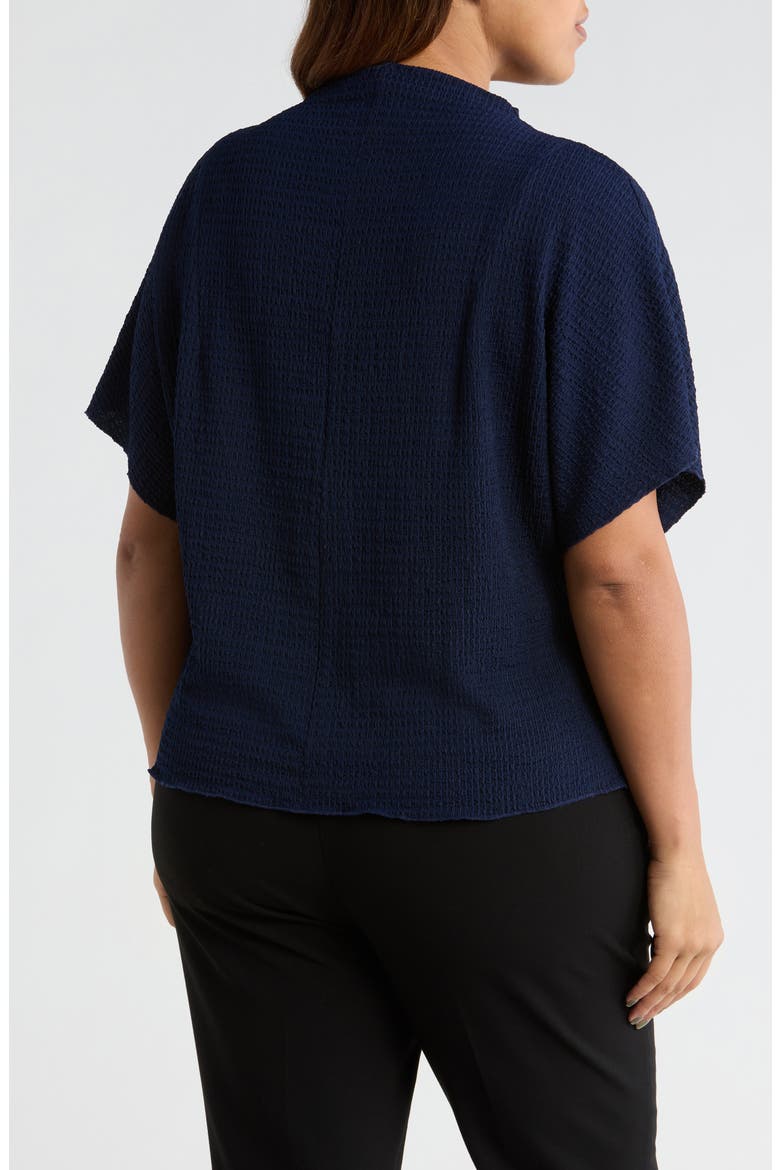Pucker Knit Top, Alternate, color, CLASSIC NAVY