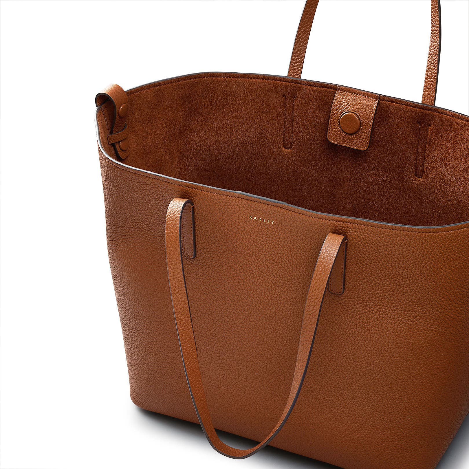 Dukes Place Large Open Top Tote Bag, Alternate, color, Saddle