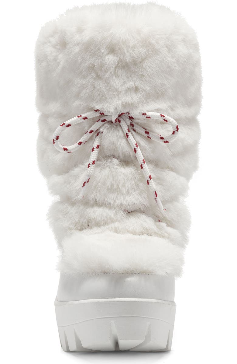 Jessica Simpson Mirie Faux Fur Platform Lug Sole Boot, Alternate, color, White/ Bright