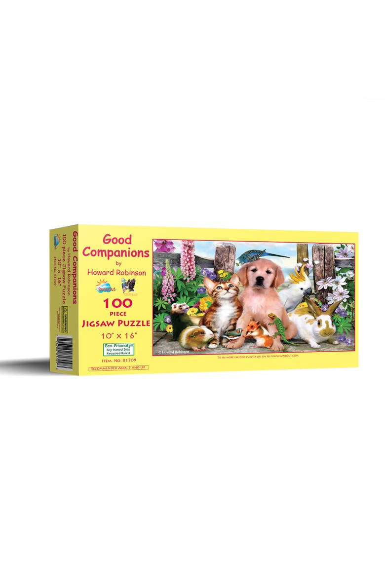 Good Companions 100 piece Jigsaw Puzzle for Adults, Main, color, Multicolor