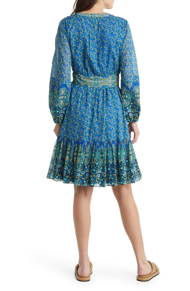 KOBI HALPERIN Luanne Tie Waist A-Line Voile Dress, Alternate, color, 