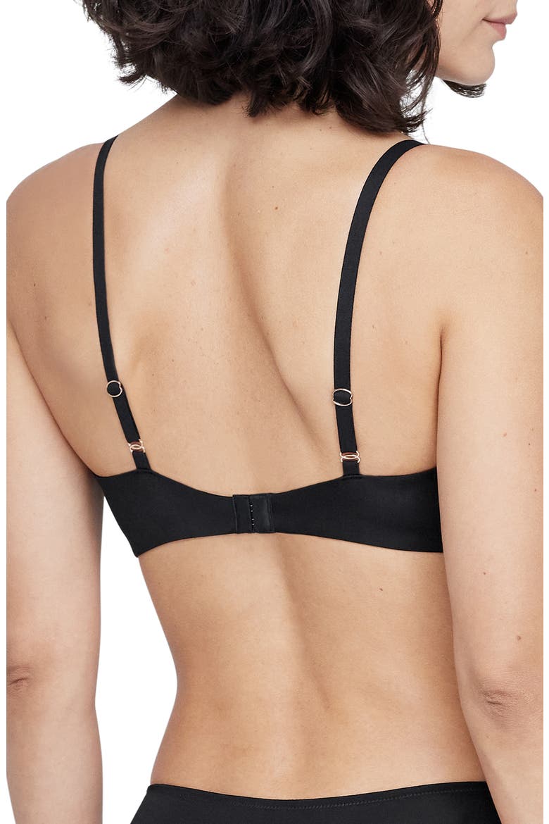 Minx Underwire Balconette T-Shirt Bra, Alternate, color, BLACK