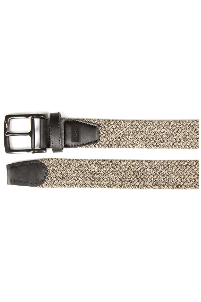 Woven Stretch Belt, Alternate, color, KHAKI