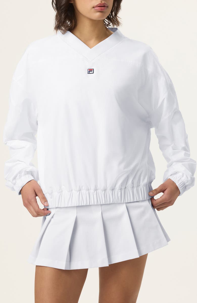 FILA x Hailey Windbreaker, Main, color, White