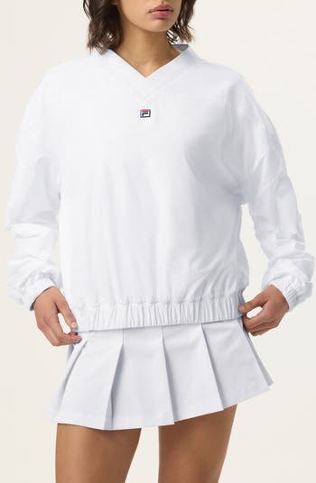|| SALE || ヘイリービーバー×FILA >> クロップトッブ Fila X Hailey Windbreaker | Fila