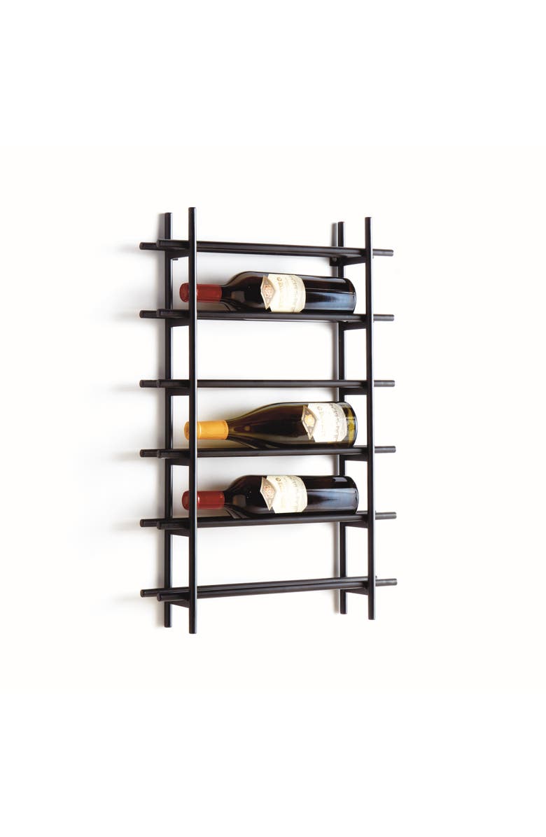 Napa Home & Garden Barossa 6-Bottle Wine Rack - Black Iron - Modern Design, Main, color, 