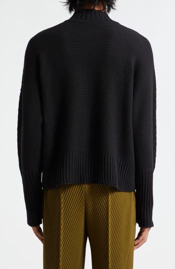 Homme Plissé Issey Miyake Rustic Knit Zip Cardigan | Nordstrom Homme Plissé Issey Miyake Rustic Knit Zip Cardigan | Nordstrom