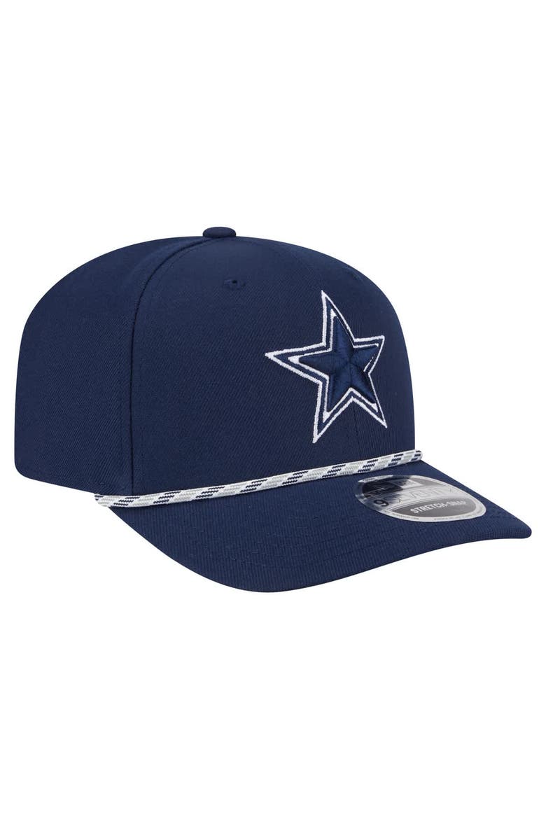 Men's New Era Navy Dallas Cowboys Gameday Multi Rope 9SEVENTY Stretch-Snap Hat, Alternate, color, Navy