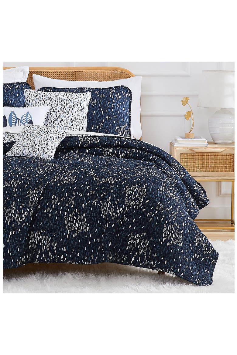 Botanical Leaves Quilt 6-Piece Set, Alternate, color, BLUE