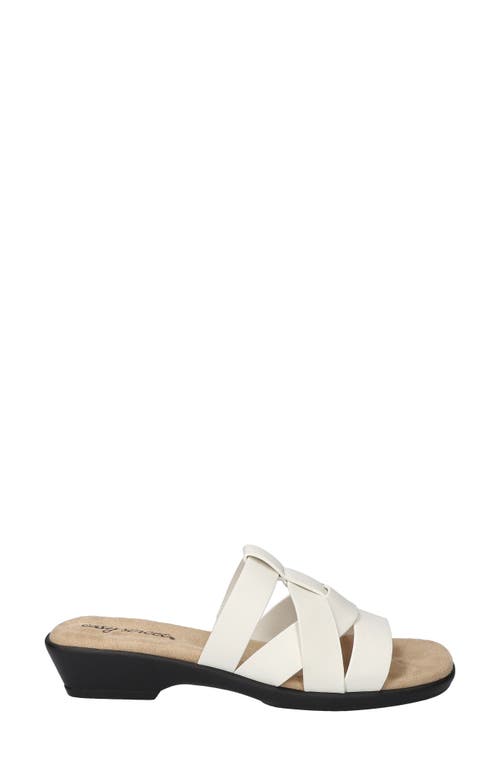 Easy Street Lakeport Slide Sandal In White
