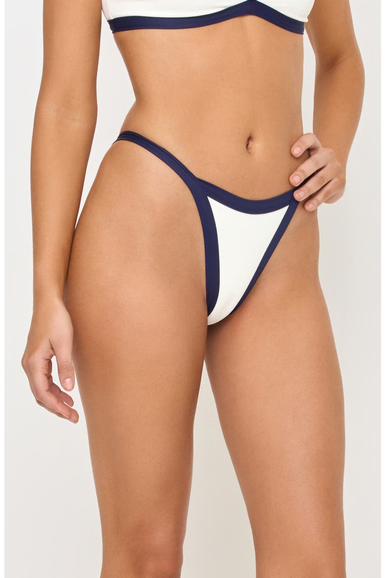 Mackenzie Bitsy Bikini Bottoms, Alternate, color, MIDNIGHT/ CREAM
