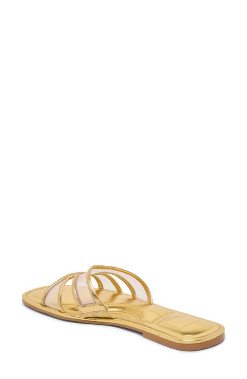 Dolce Vita Flori Slide Sandal In Gold