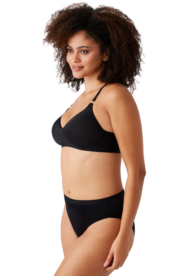 Simply Done Wireless Convertible T-Shirt Bra, Alternate, color, BLACK