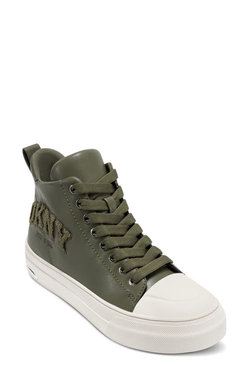 Dkny Yaser Mid Sneaker In Green