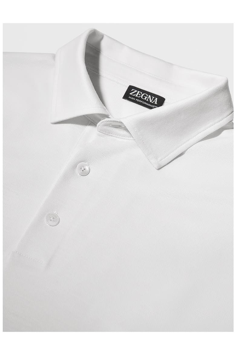 High Performance™ Wool Polo, Alternate, color, WHITE