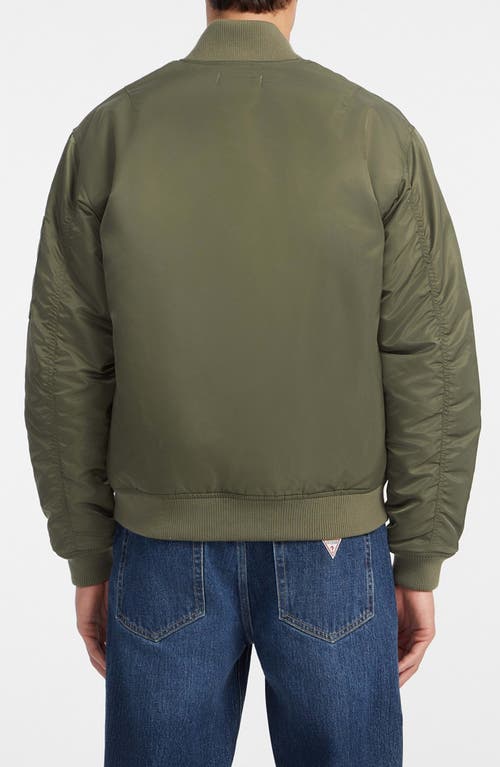 Guess Men's Water-repellent Full-zip Bomber Jacket In G8ev
