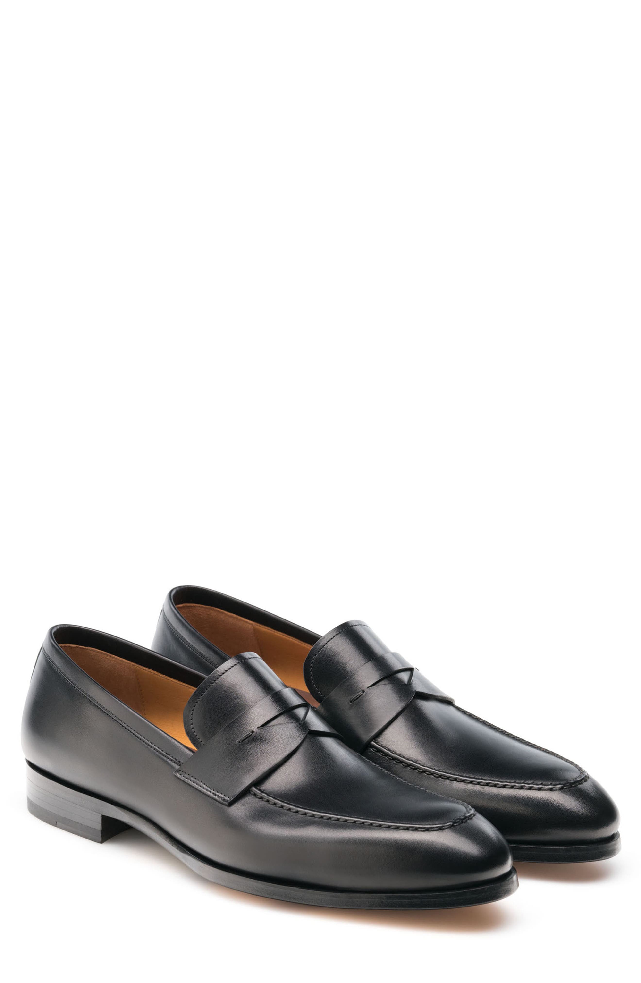 Magnanni Rolly Apron Toe Penny Loafer, Main, color, 