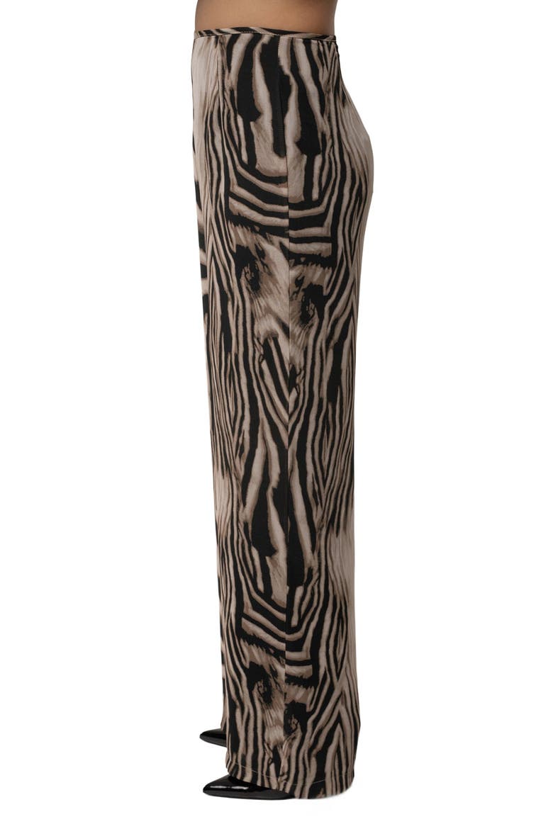 Print Lost In Motion Pant, Alternate, color, Brown Zebra