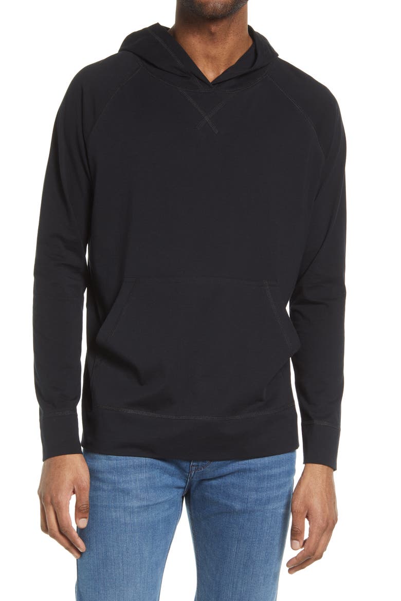 Pima Cotton Hoodie, Main, color, BLACKOUT