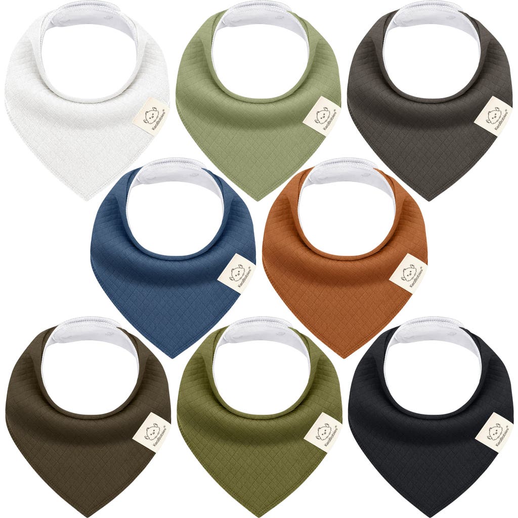Keababies 8-pack Quin Bandana Bibs In Basics