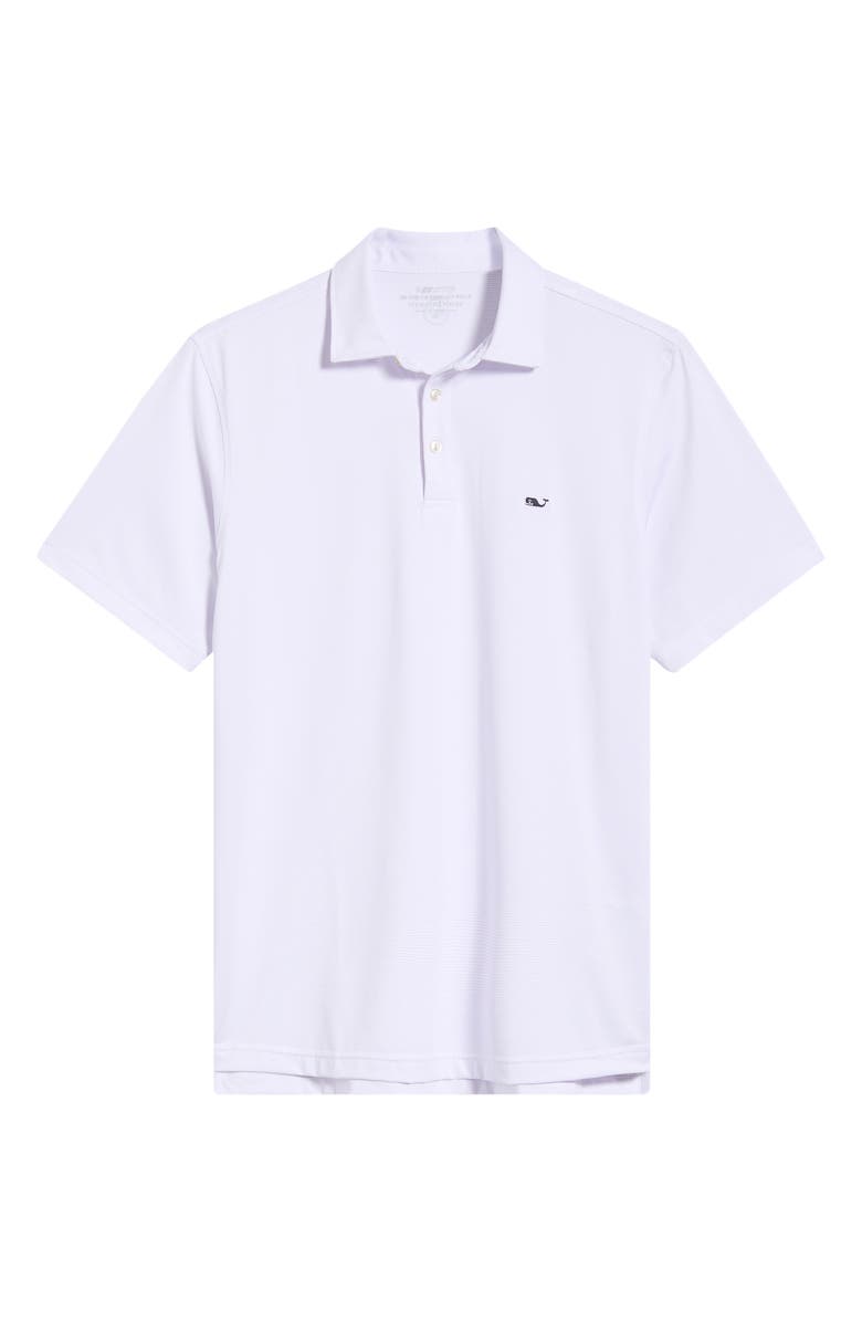 vineyard vines St. Jean Stripe Sankaty Performance Polo, Alternate, color, White