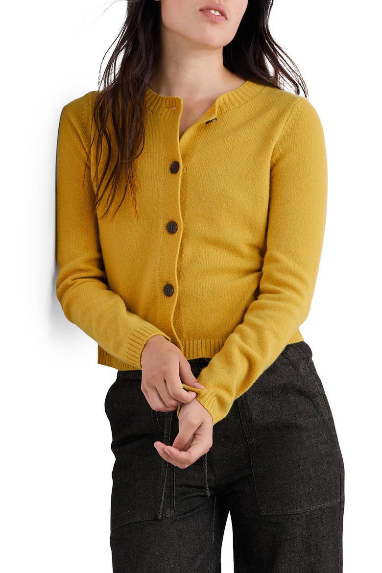 Tern Tide Merino Wool Blend Cardigan, Main, color, SISKIN