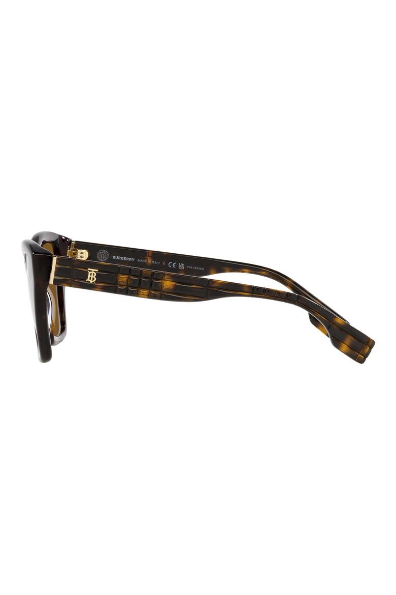 Arden 54mm Square Sunglasses, Alternate, color, DK HAVANA