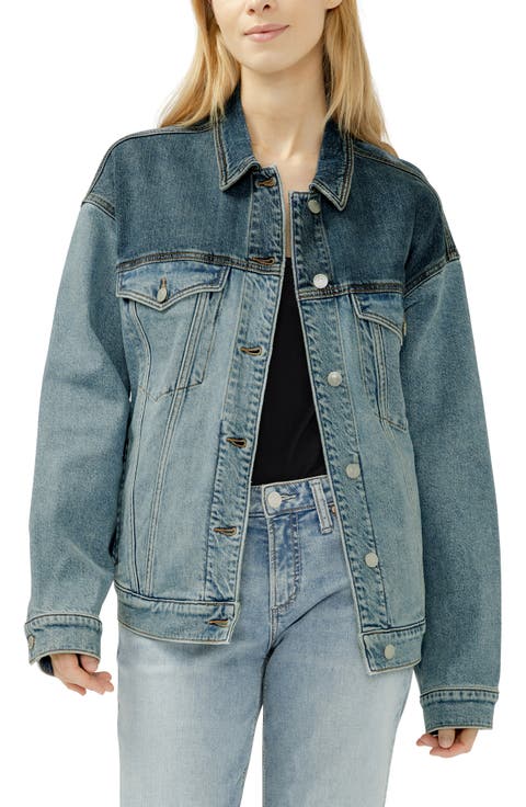 Western Two-Tone Denim Jacket