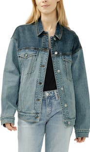 Silver Jeans Co. Western Two-Tone Denim Jacket