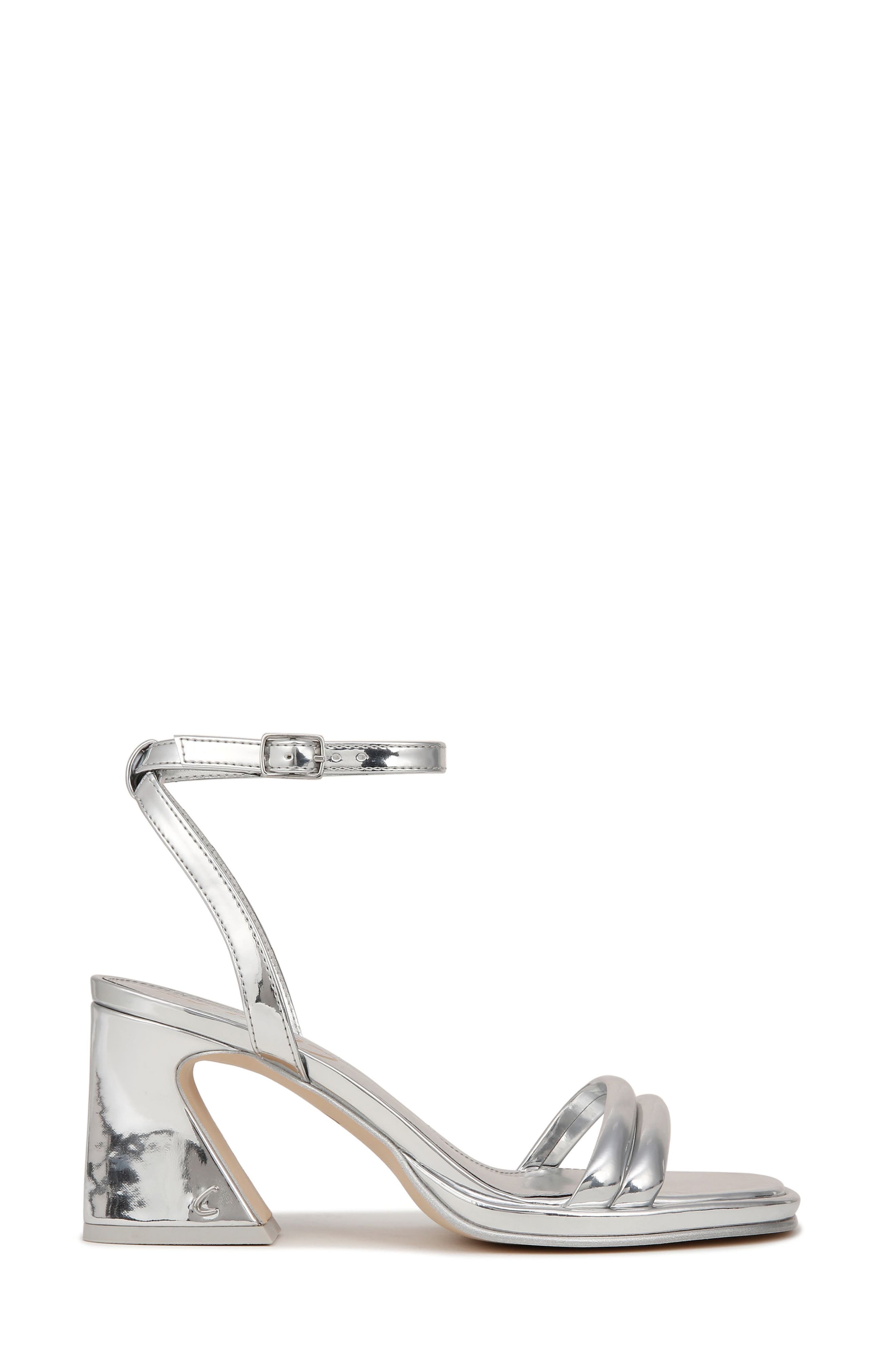 Hartlie Ankle Strap Sandal, Alternate, color, SOFT SILVER