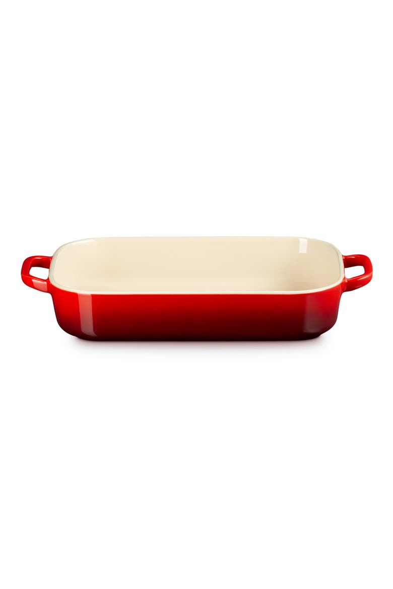 3 1/2 Quart Stoneware Casserole & Platter Lid, Alternate, color, CERISE