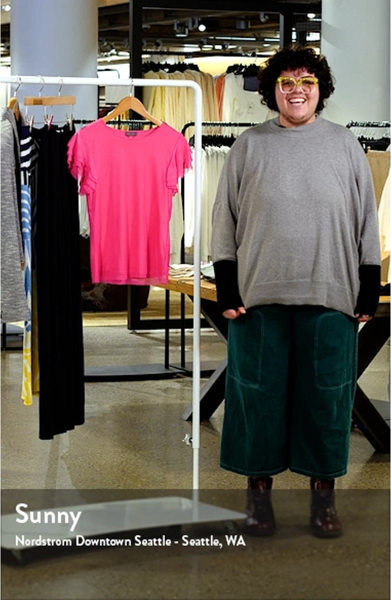 Flutter Sleeve Mesh Top, sales video thumbnail