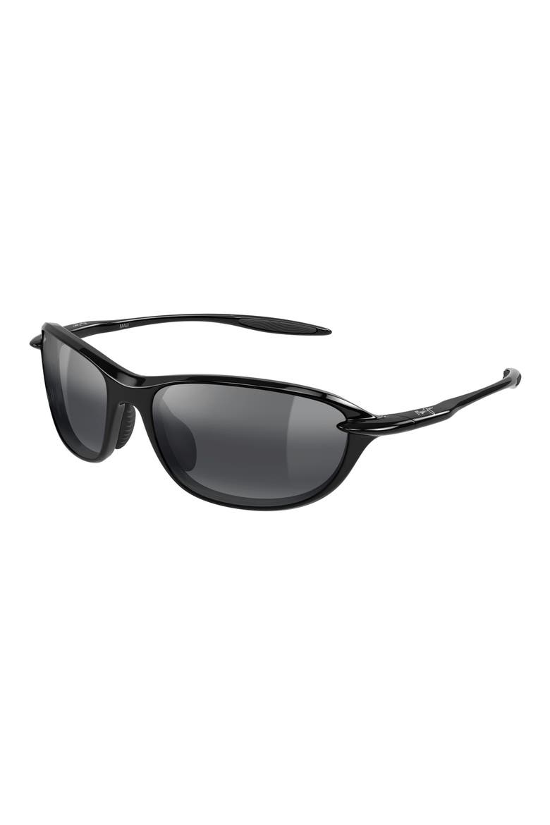 62mm PolarizedPlus2® Oval Sunglasses, Alternate, color, BLACK