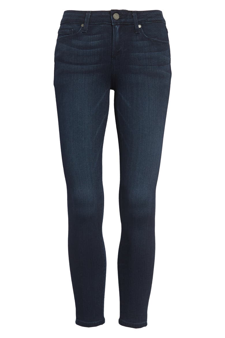 Transcend - Verdugo Crop Skinny Jeans, Main, color, MIDLAKE