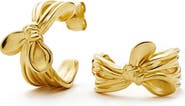 Missoma Mark Gong Bow Hoop Earrings