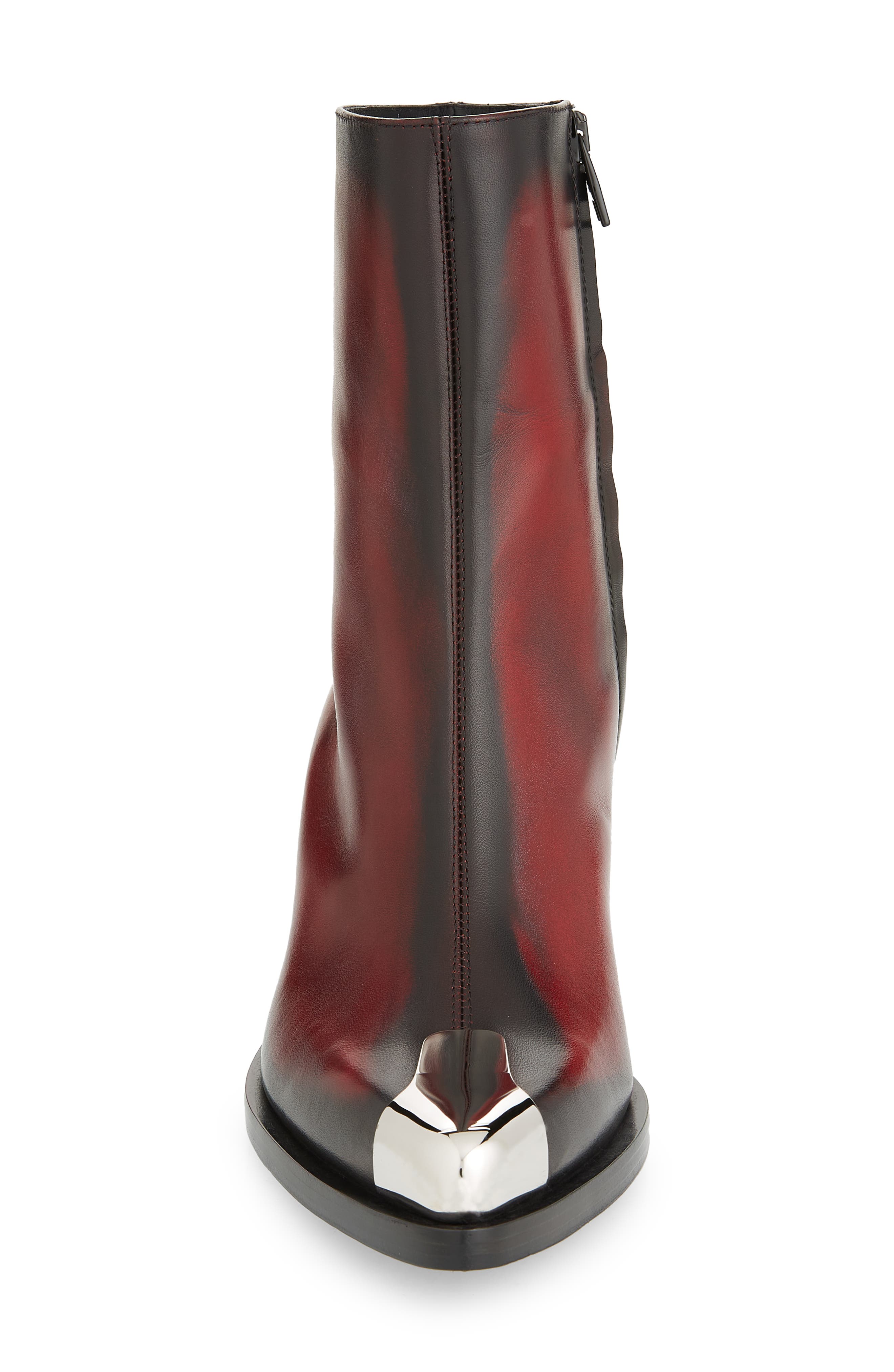 Punk Boot, Alternate, color, WELSH RED/ SILVER