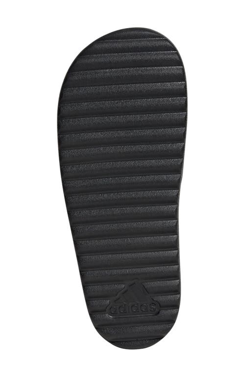 Adidas Originals Adidas Adilette Sandal In Black/aurora Met./black