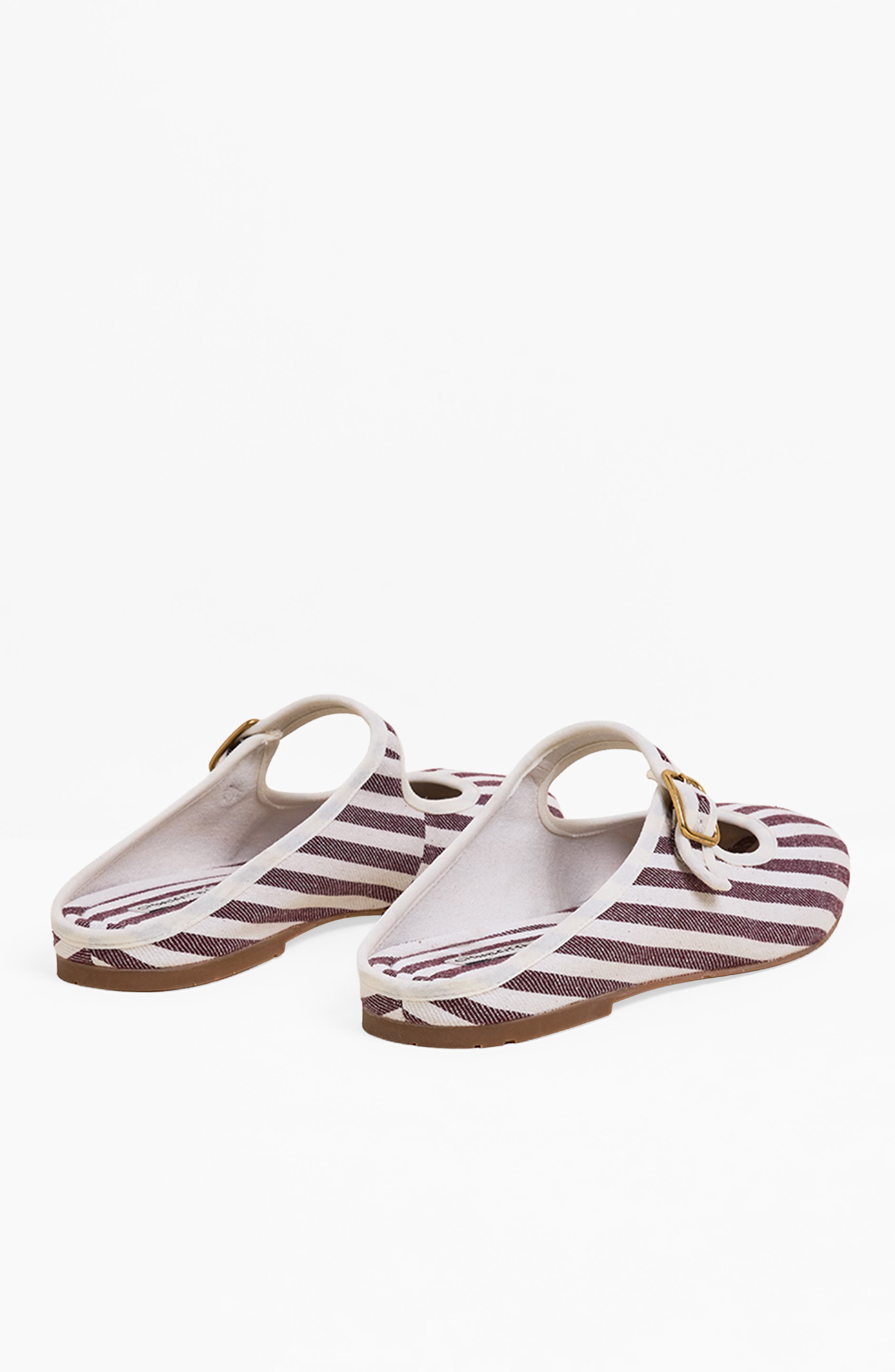 Charlotte Stone Willow Mary Jane Ballet Slide, Alternate, color, Umber Stripe