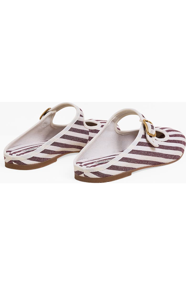 Charlotte Stone Willow Mary Jane Ballet Slide, Alternate, color, Umber Stripe